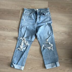 90s Mid Rise Loose Fit in Fall Out - Agolde